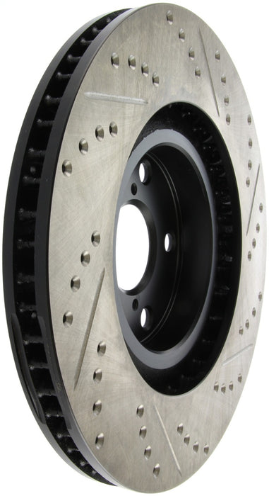 Stoptech Sport Drilled & Slotted Brake Rotor; Front Right 127.44104R