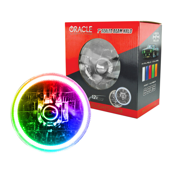 Oracle Lighting Pre-Installed Lights 7 In. Sealed Beam Colorshift® Halo Mpn: 6905-333