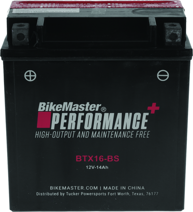 BikeMaster Performance+ Maintenance-Free Batteries BTX16-BS