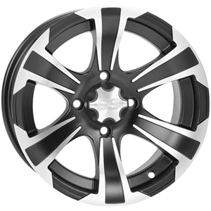 ITP SS312 Wheel (Front / 14X6) (Machined Black) Compatible with 14-17 Honda PIONEER4