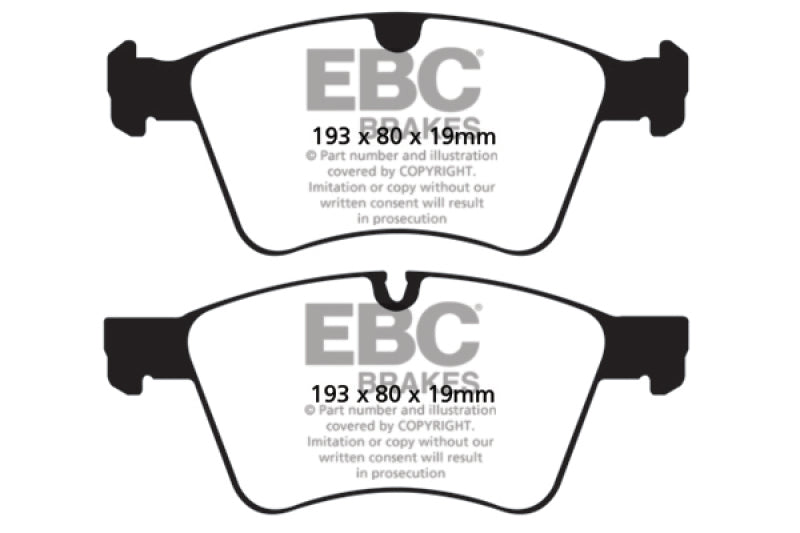 EBC 08-10 Mercedes-Benz GL320 3.0 TD (373mm Front Rotors) Ultimax2 Front Brake Pads UD1272