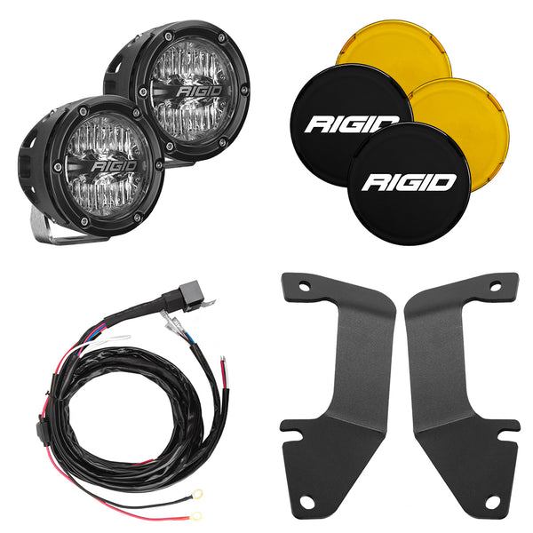 RIGID 14-20 Fits Toyota Tundra A-Pillar Light Kit (Incl. 4In 360-Series Drive) 46706
