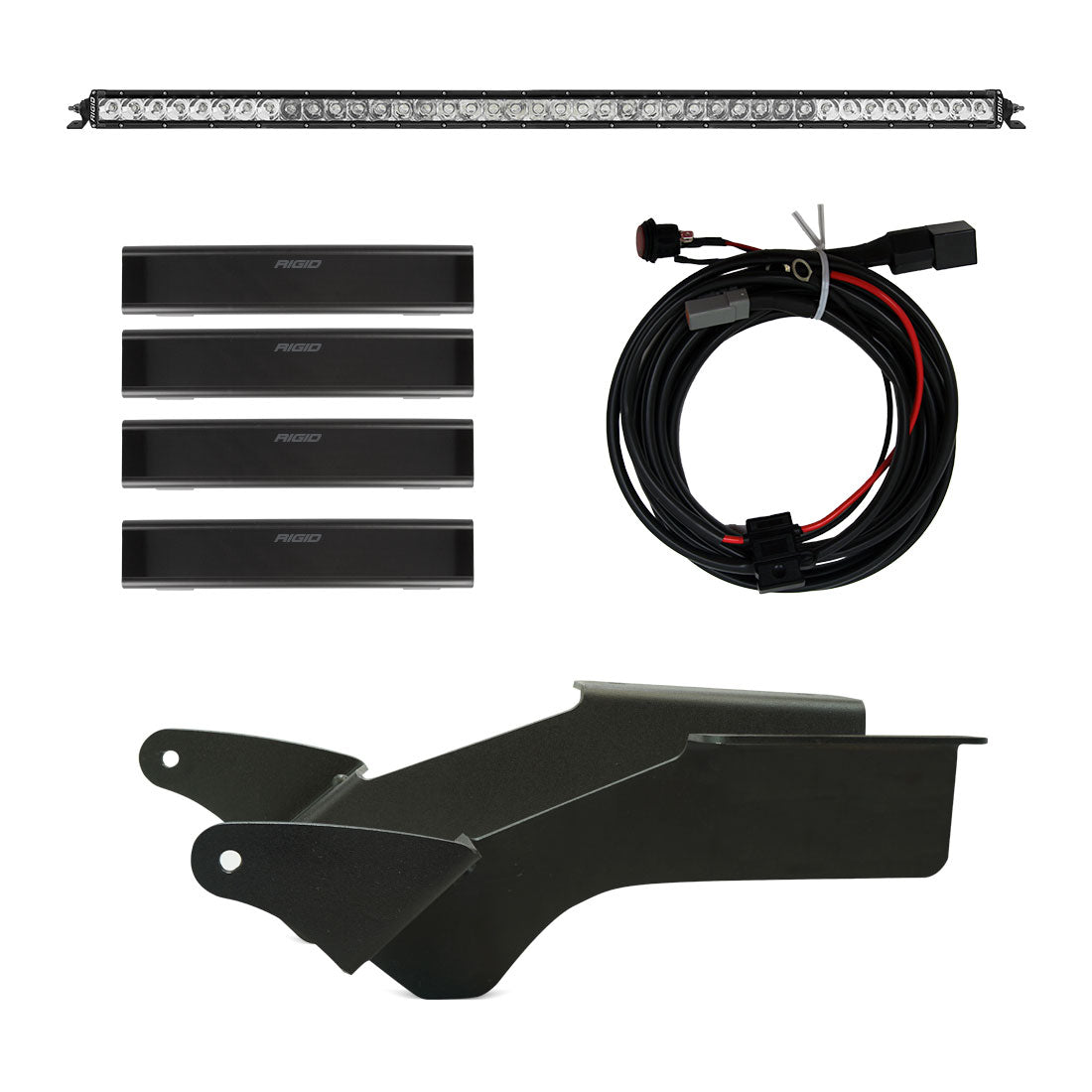 RIGID 2021 Fits Ford Bronco Roof Rack Light Kit (Incl. SR spot/flood Combo Bar) 46726