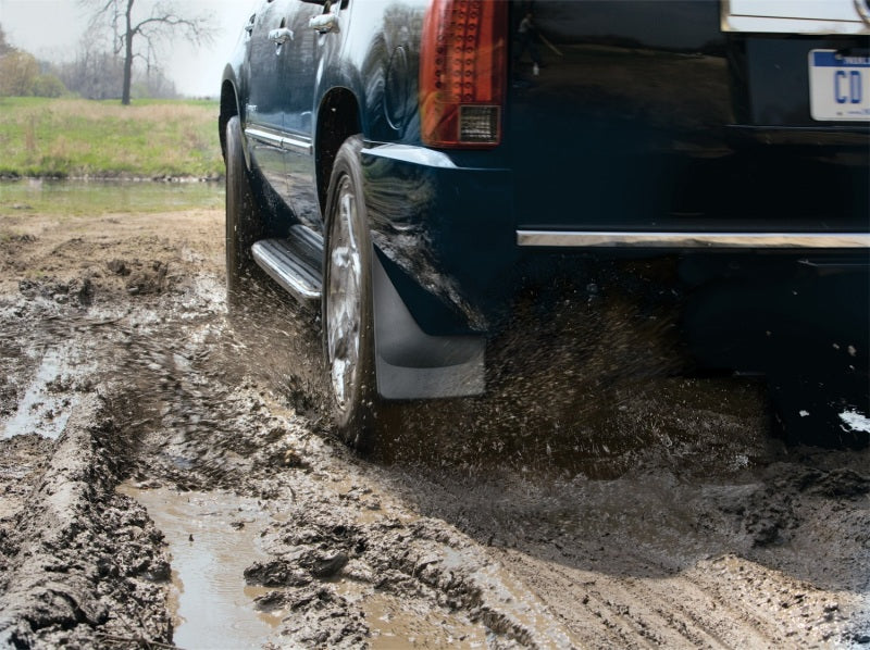 WeatherTech 01-10 Ford F250/F350/F450/F550 No Drill Mudflaps Black 120029