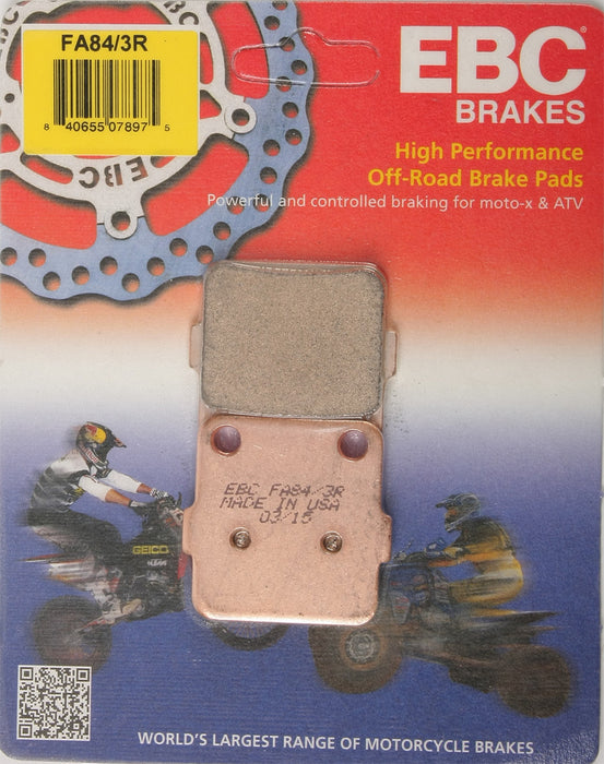 EBC Brakes FA84/3R Disc Brake Pad Set