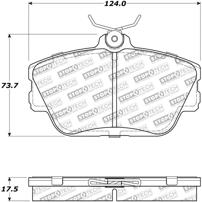 StopTech Street Select Brake Pads Front/Rear 305.0598