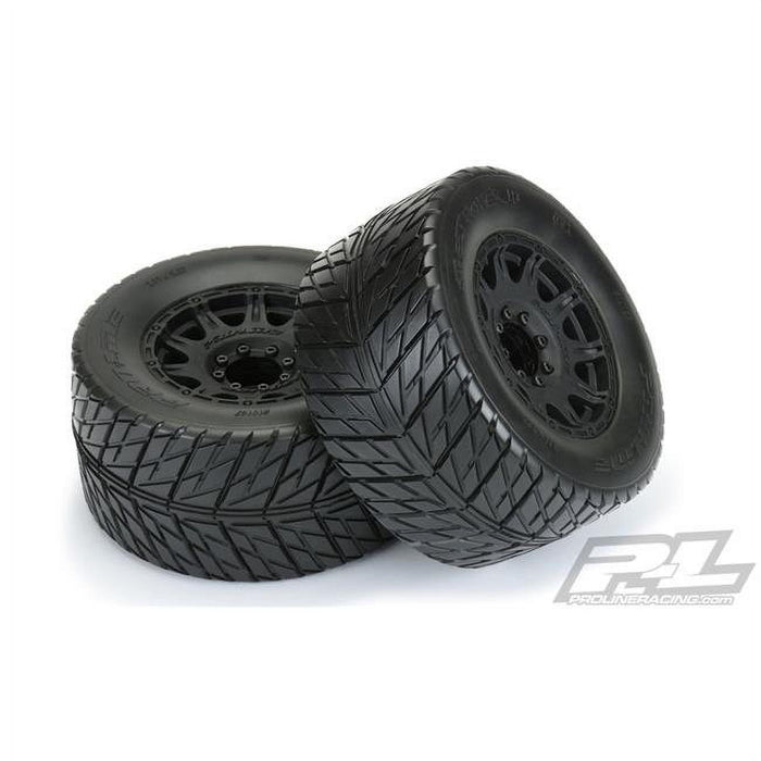 Pro-Line Racing 1/8 Street Fighter Hp Belted F/R 3.8" Mt Mounted 17Mm Blk Raid (2), Pro1016710 , Black PRO1016710