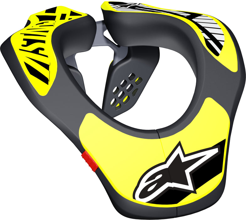 Alpinestars Alpine Stars 6540118-155-O/S Moto Neck Support Black/Yellow; Youth