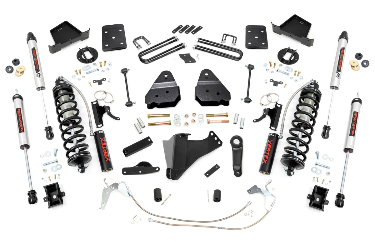 Rough Country 4.5 Inch Lift Kit W/O Overloads C/O V2 Fits Ford F-250/F-350 Super Duty (08-10) 47858