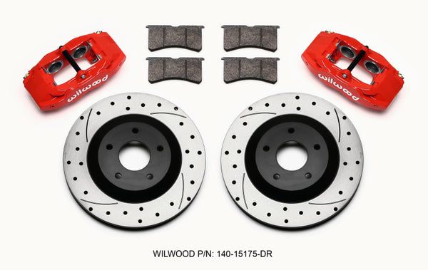 Wilwood SLC56 Front Caliper & Rotor Kit Red Corvette All C5 / Base C6 1997-2013