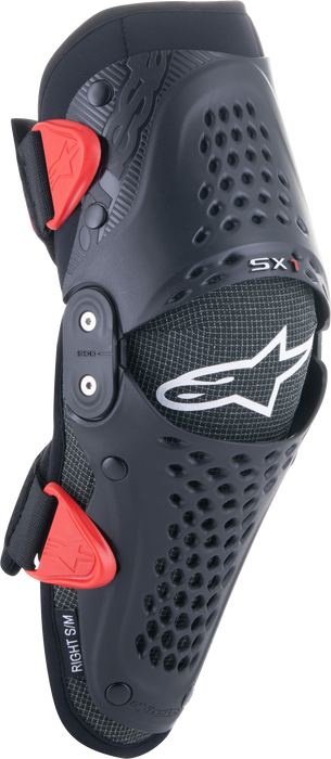 Alpinestars SX-1 Youth Knee Protector (Black Red, Small/Medium)