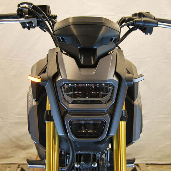New Rage Cycles Fits Honda Grom 2013 Present Front Signals Led Nrc Race Small GROM-FB