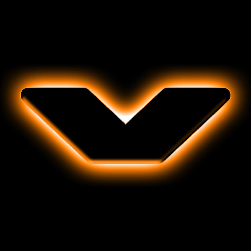 ORACLE Lighting Universal Illuminated LED Letter Badges Matte Blk Surface Finish V SEE WARRANTY 3141-V-005