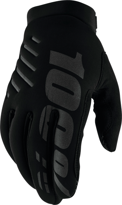 100% Brisker Youth Gloves Black Md 10004-00001