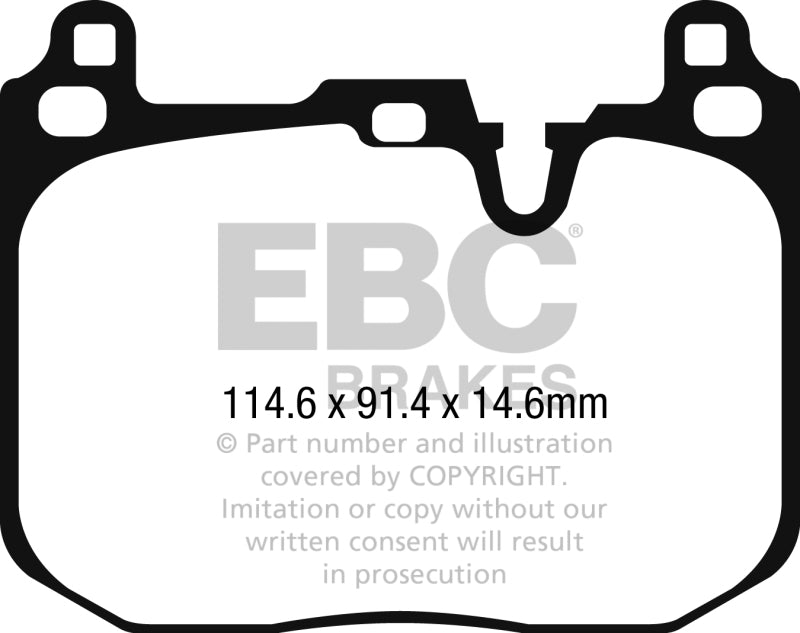 EBC 2014+ Mini Cooper John Cooper Works Ultimax2 Front Brake Pads UD1875