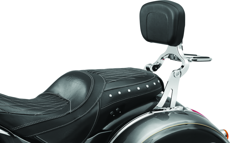 Kuryakyn Chrome Multi-Purpose Driver & Passenger Backrest (Ea) Harley & Fits