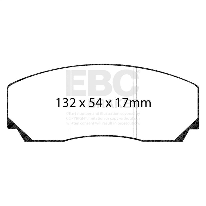 EBC Racing 90-94 Lotus Carlton RP-1 Race Front Brake Pads DP8002RP1