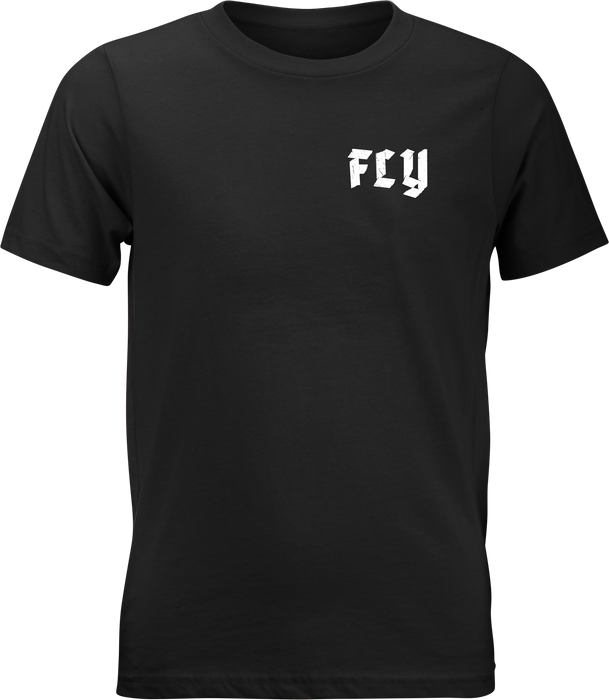 Fly Racing 352-0430YM Youth Fly Moto Mind Tee Black Ym