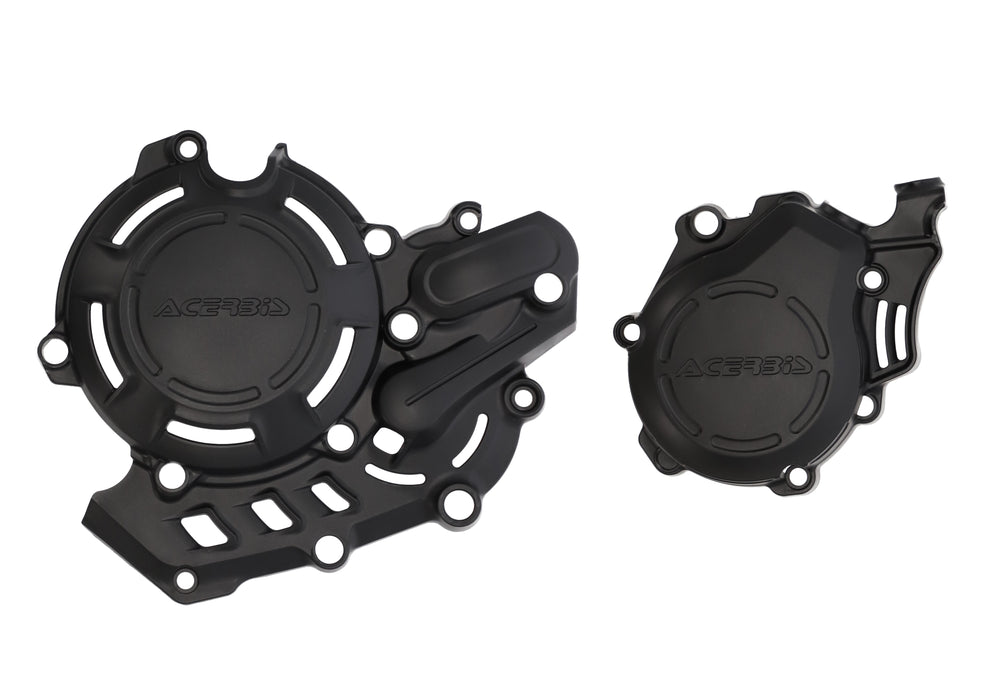 Acerbis X-Power Engine Cover Kit (Black) For 21-22 GAS GAS MC450F