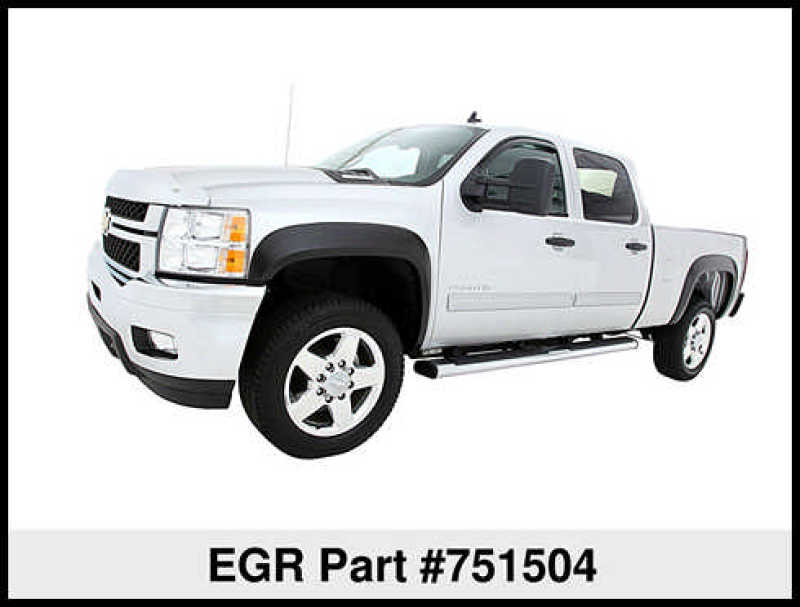 Egr Fender Flares Rugged Look '07-'12 Chevy Silverado 1500 2500 3500 6.6Ft & 8Ft Bed 751504WB