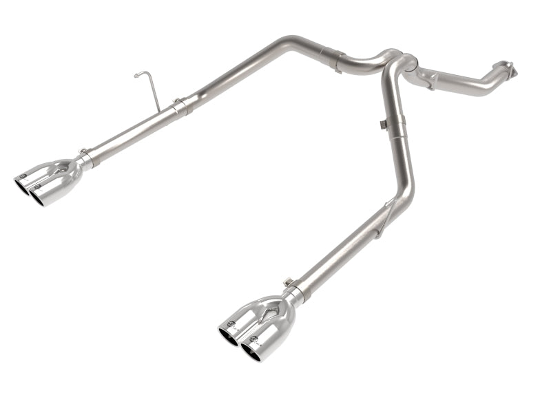 aFe Vulcan Series 3in 304SS Cat-Back 21 compatible with Jeep Gladiator V6-3.0L (td) Dual Polished Tip 49-38095-P