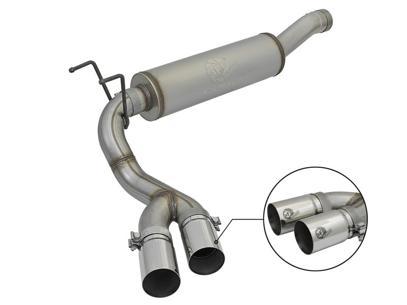 aFe POWER Rebel Series 3.5in 409 SS Cat Back Exhaust w/Pol Tips 14-17 RAM 2500/3500 V8-6.4L Hemi 49-42057-P