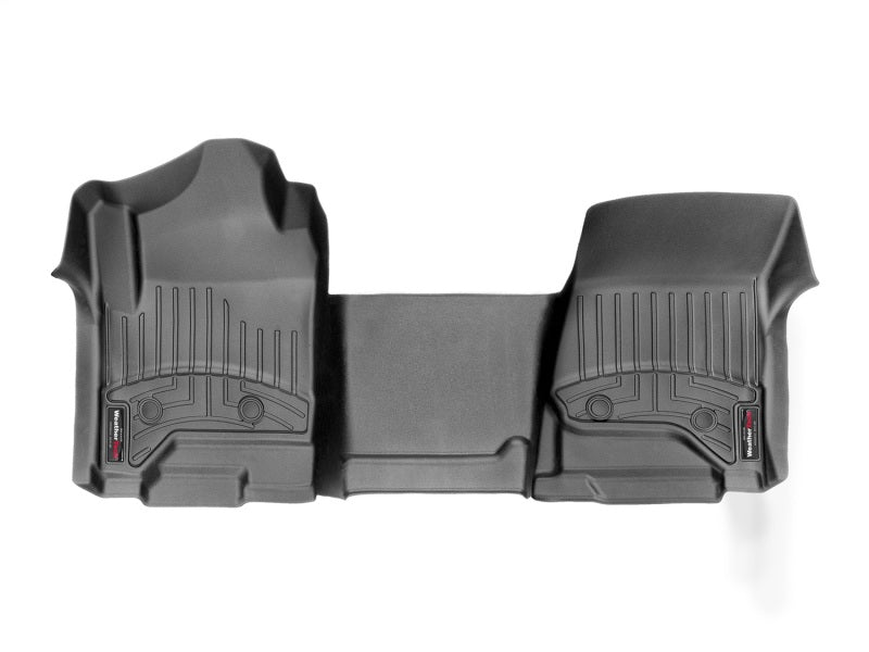 WeatherTech 2014+ Chevrolet Silverado 1500/2500/3500 Double/Crew Cab Vinyl Front FloorLiner Black 449671V