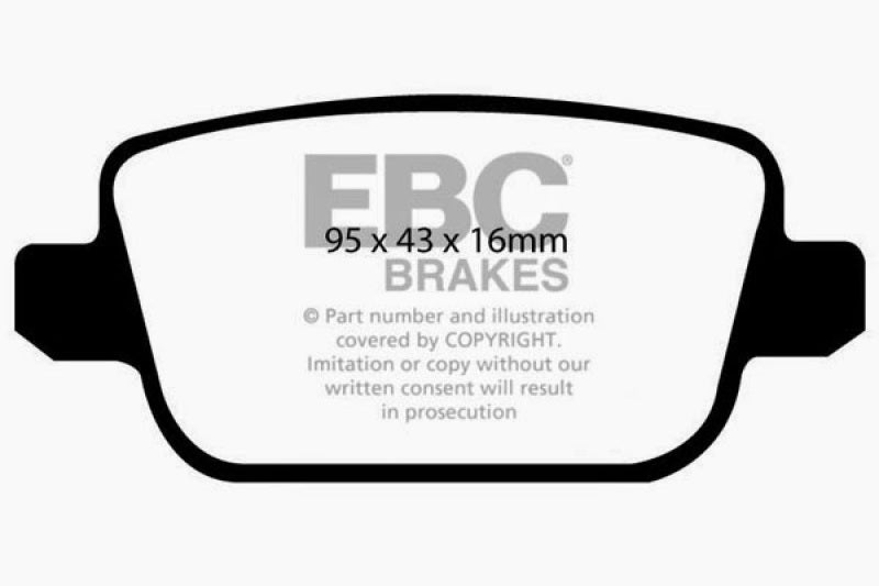 EBC 2006+ Volvo S80 Bluestuff NDX Rear Brake Pads DP51933NDX