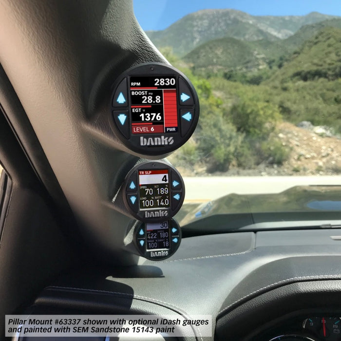 Banks Power 14-18 Chevy/GMC Trucks Full Pillar Mount 3 Gauge 63337