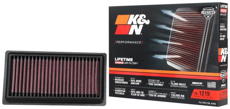 K&N Engine Air Filter: High Performance, Premium, Powersport Air Filter: Compatible With Select 2019-2020 Triumph Scrambler 1200 Xc/Xe, Tb-1219 TB-1219