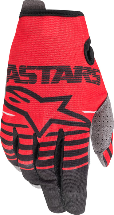 Alpinestars Youth Radar Gloves Red/Black Lg 3541820-3031-L