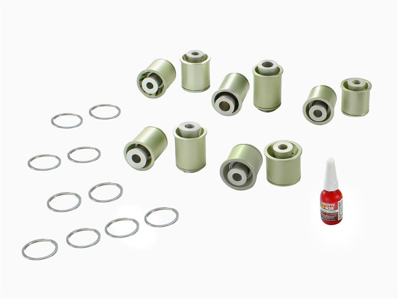 aFe Control PFADT Steel Frame Drag Rear Solid Spherical C/A Bearings Set; Chevy Corvette C5 / C6 460-401002-A