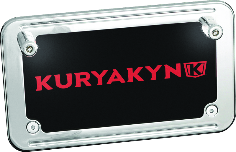 Kuryakyn Motorcycle Lighting Hardware Component: Led License Plate Bolt Lights, Universal Fit For 12V Applications, Chrome, 1 Pair , Black 9199