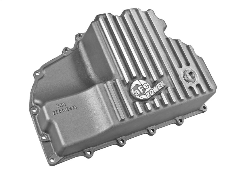 AFE Engine Oil Pan Raw; 14-16 Compatible with Dodge RAM 1500 EcoDiesel 3.0L V6 (td) 46-70280