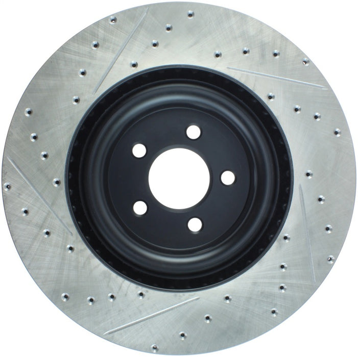 Stoptech Sport Drilled & Slotted Brake Rotor; Front Left 127.61116L