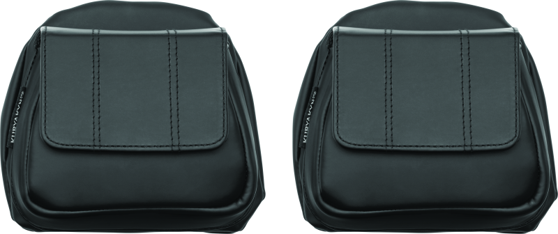 Kuryakyn 5208 Lower Fairing Panel Door Pockets with Magnetic Closures for 2014-19 Harley-Davidson Motorcycles, Black, 1 Pair