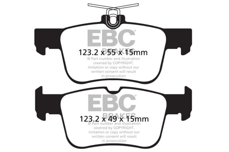 EBC 13+ Ford Fusion 1.6 Turbo Greenstuff Rear Brake Pads DP22160