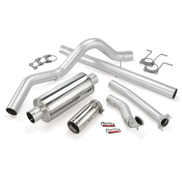 Banks Power 94-97 Ford 7.3L CCLB Monster Exhaust System SS Single Exhaust w/ Chrome Tip 46299