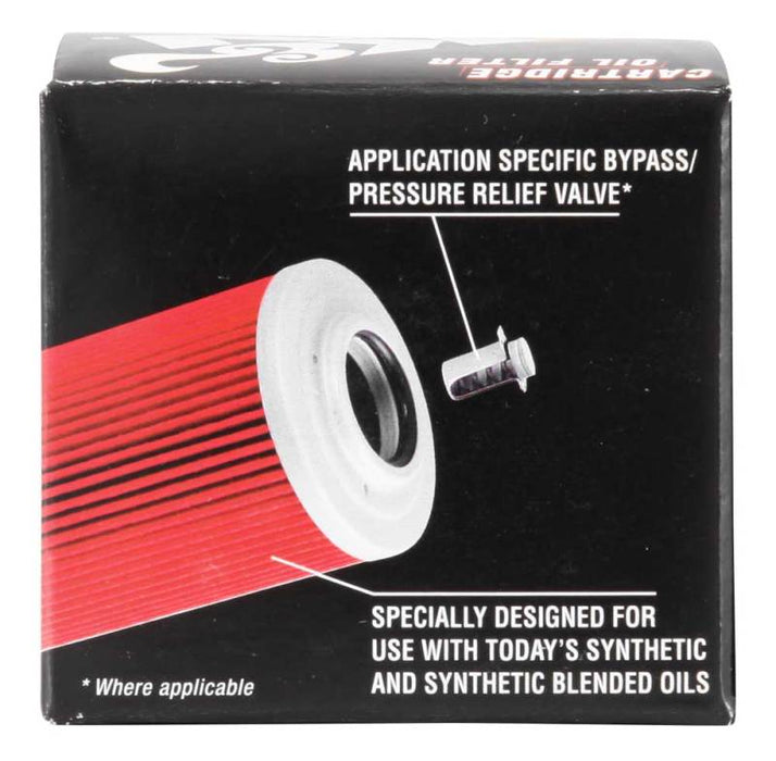 K&N Motorcycle Oil Filter: High Performance, Premium, Designed to be used with Synthetic or Conventional Oils: Fits Select Can-Am Vehicles, KN-560