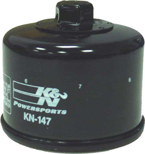 K&N Motorcycle Oil Filter: High Performance, Premium, Designed to be used with Synthetic or Conventional Oils: Fits Select Yamaha, Kymco Vehicles, KN-147