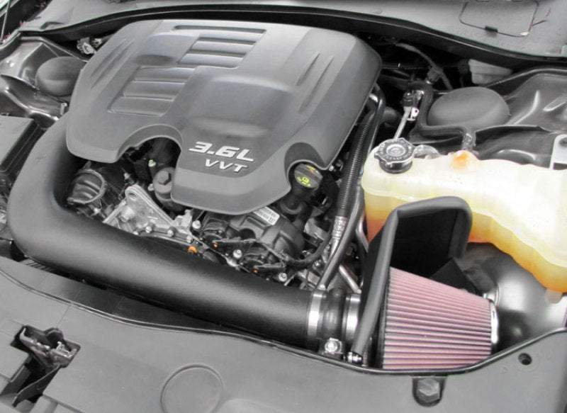 K&N 63-1564 Aircharger Intake Kit for DODGE CHARGER V6-3.6L F/I, 2011-2020