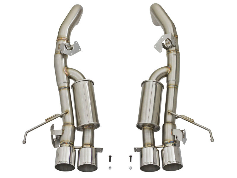 aFe MACHForce XP 3in-2 1/2in Axle Back 304SS Exhaust w/ Polished Tips 14-17 Chevy Corvette V8-6.2L 49-34056-P