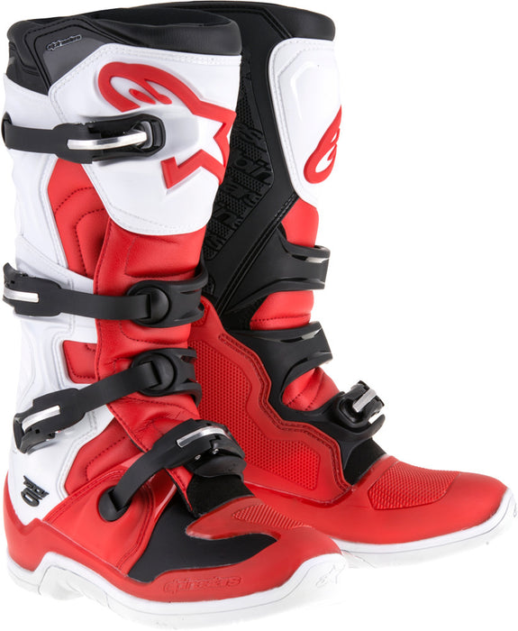 Alpinestars Tech 5 Boots Red/White/Black Sz 16 2015015-321-16