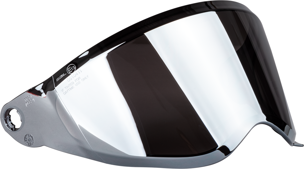 Fly Racing F73-88554 Trekker Helmet Face Shield Silver Iridium