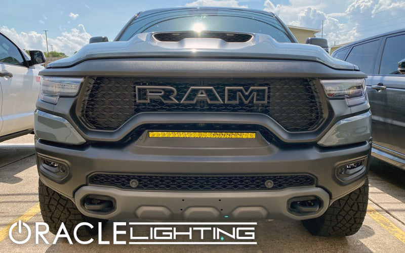 ORACLE Lighting 19-22 RAM Rebel/TRX Front Bumper Flush LED Light Bar System Yellow SEE WARRANTY 5885-006