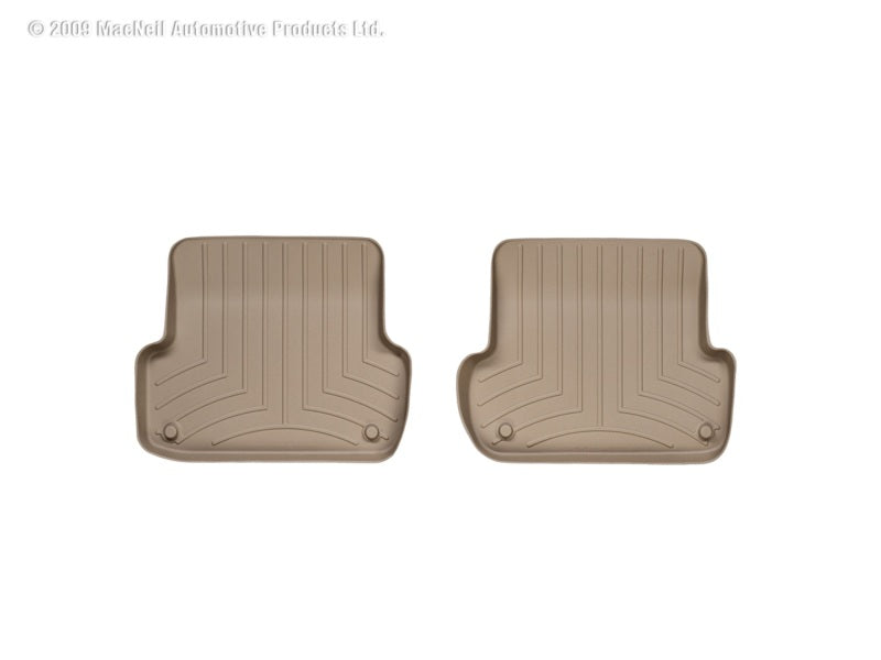 WeatherTech 02-08 Audi A4/S4/RS4 Rear FloorLiner Tan 451942