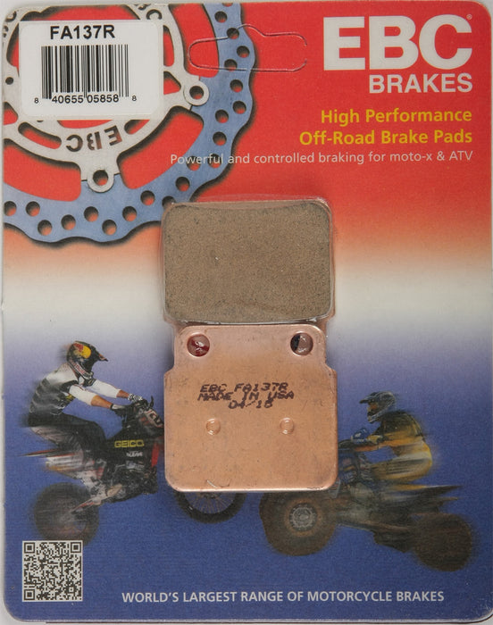 EBC Brakes FA137R Disc Brake Pad Set, COPPER, One-Size