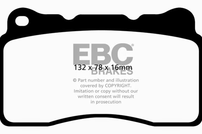 EBC 2016+ Cadillac CT6 2.0L Turbo Greenstuff Front Brake Pads DP22093