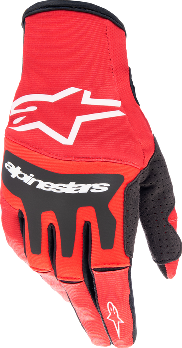 Alpinestars Techstar Gloves (Mars Red White, Small)