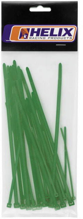 Helix Racing Products  303-4684; Assorted Cable Ties Green 30-Pack